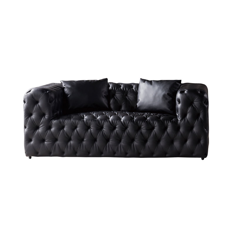 Foti 69'' Faux Leather Loveseat