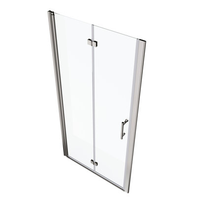 1/4" Tempered Glass Shower Door With Universal Pivot - 1 3/8" Adjustable, 36000 Times Tested Open/close Feature, Smooth Pivot, Leak, , Aluminium Alloy Glass, Verified Open/close, Characteristic,