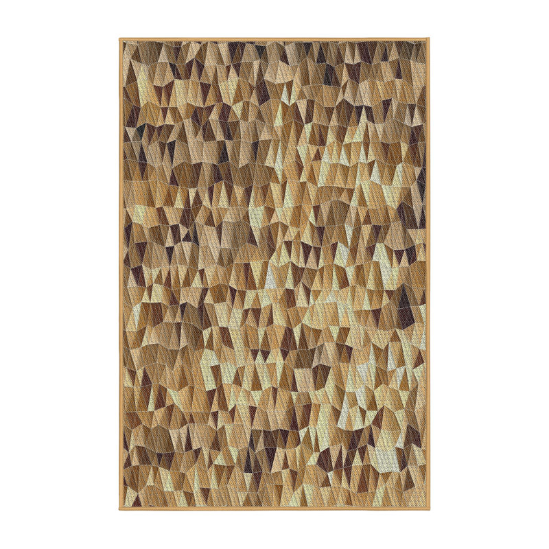 Tapis brun Power Loom, Rectangle 8 pi x 12 pi