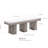 Icelean 8 - Person Dining Set