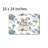 Peony Rabbit Seamless Bath Mat, 16 x 24 inch