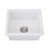 Quartz 18" L X 16" W Undermount Bar Sink With Grid And Strainer