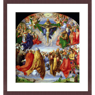 Le retable de la Toussaints Landauer (huile sur panneau) par Albrecht Dürer - Impression sur toile