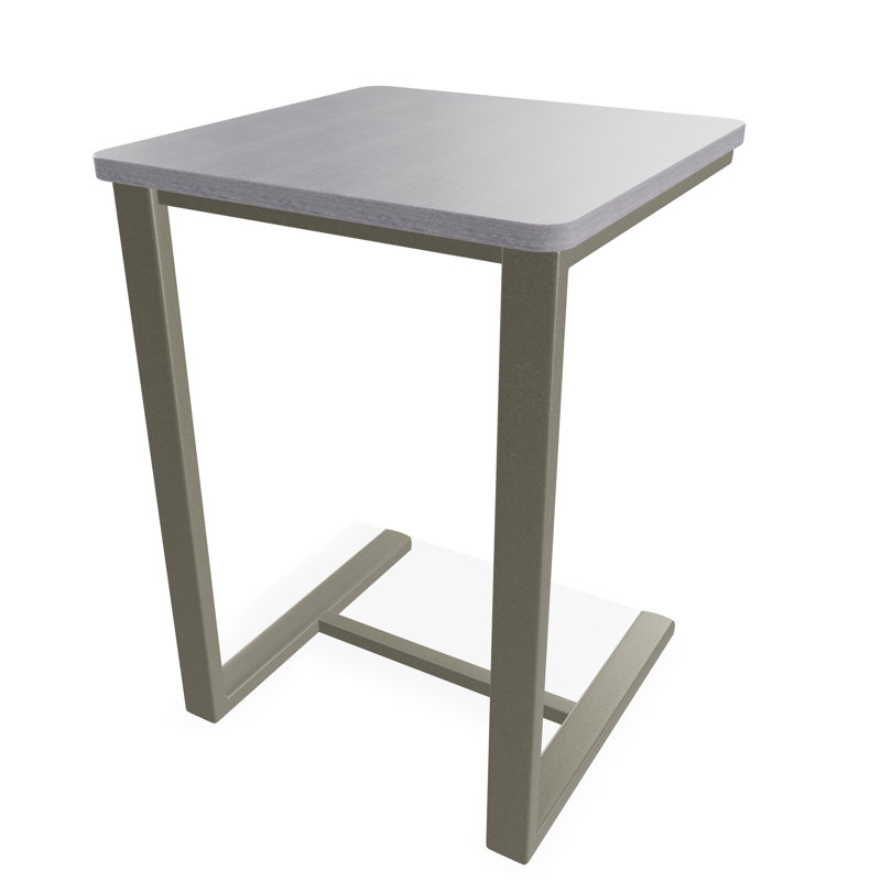 Outdoor Square Side Table, Gray/Storm