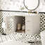 Ensemble de meuble-lavabo mural 24 po pour petit espace, armoire de salle de bain avec lavabo en céramique, 2 tiroirs et 1 porte à fermeture en douceur-115898405