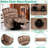 Tall Man Large Dual Motor Power Lift Recliner Chair With Extended Footrest, Overstuffed Lay Flat Sleeper Electric Recliner W/Heat & Massage, Lumbar Pillow, Usb & Type-C Ports-1143619834
