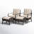 Salem Patio Chair with Cushions and Ottoman