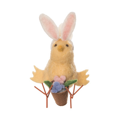 Easter Bunny Ears Chick Figure