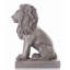 Statue de lion assis