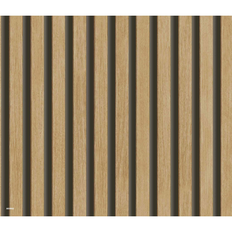 Papier peint à rayures élégantes, Brun