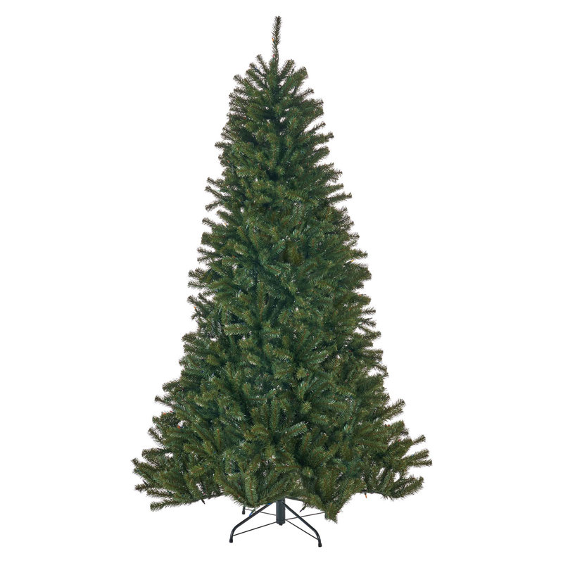 7FT Noble Hinged Tree With/Without Lights, Multicolored
