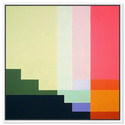 Art géométrique moderne sur toile rectiligne Rhapsody III par Art Remedy