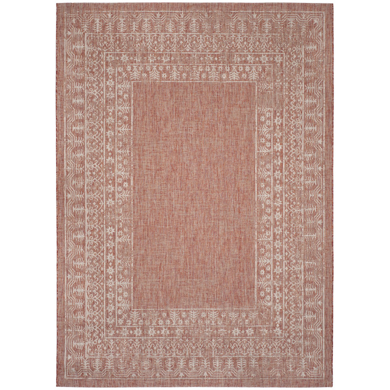 Mccoy Floral Hand Woven Indoor / Outdoor Area Rug, Rectangle 201 x 290 cm