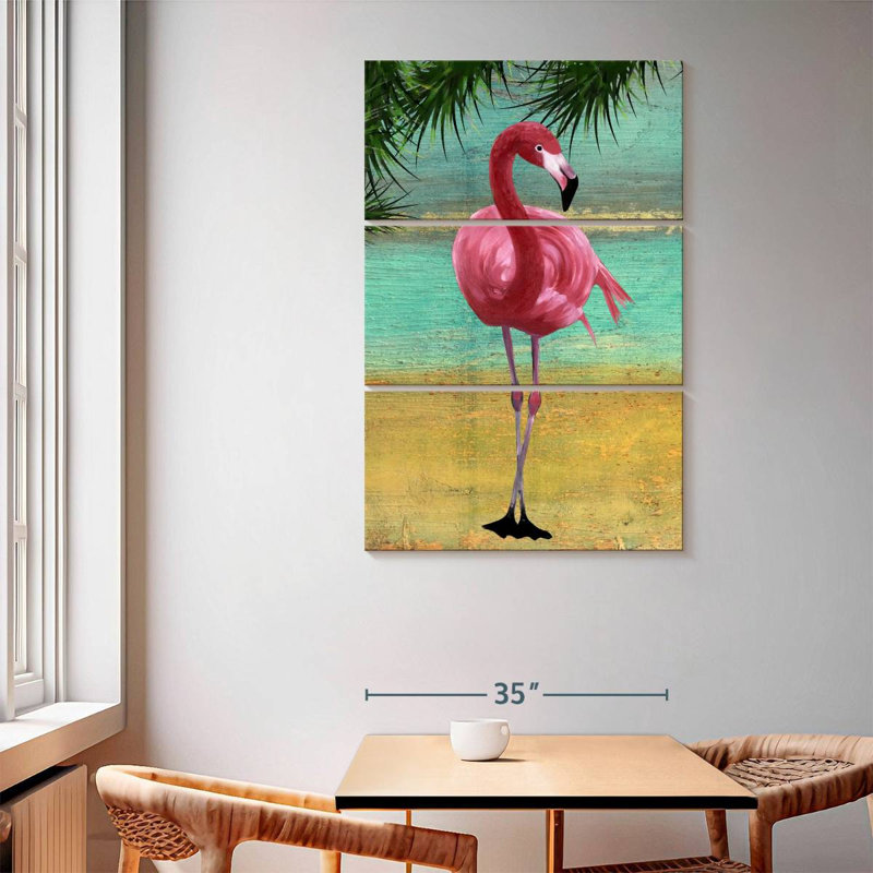 Brampt Flamingo Frame I, 65" H x 42" W