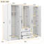 Zadok en bois 6 portes avec 3 tiroirs à l'intérieur-2130312024