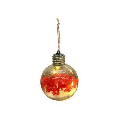 Hydrangea Balls Decoration Transparent Glowing Christmas Balls Christmas Decorations