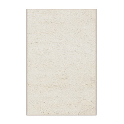 Tapis de zone ivoire contemporaine