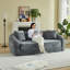 Fauteuil inclinable convertible incurvé de 87 po-618464468