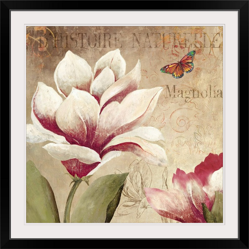 «Magnolia» par Munden, reproduction d'art, H 35 po x l 35 po x P 1,5 po, Toile
