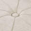 Repose-pieds crème - 48 po, tissu, bouton, épais, meubles de salon, sans assemblage l 48,5 po x P 32,5 po H 18 po, bordure, facile à nettoyer-132999014