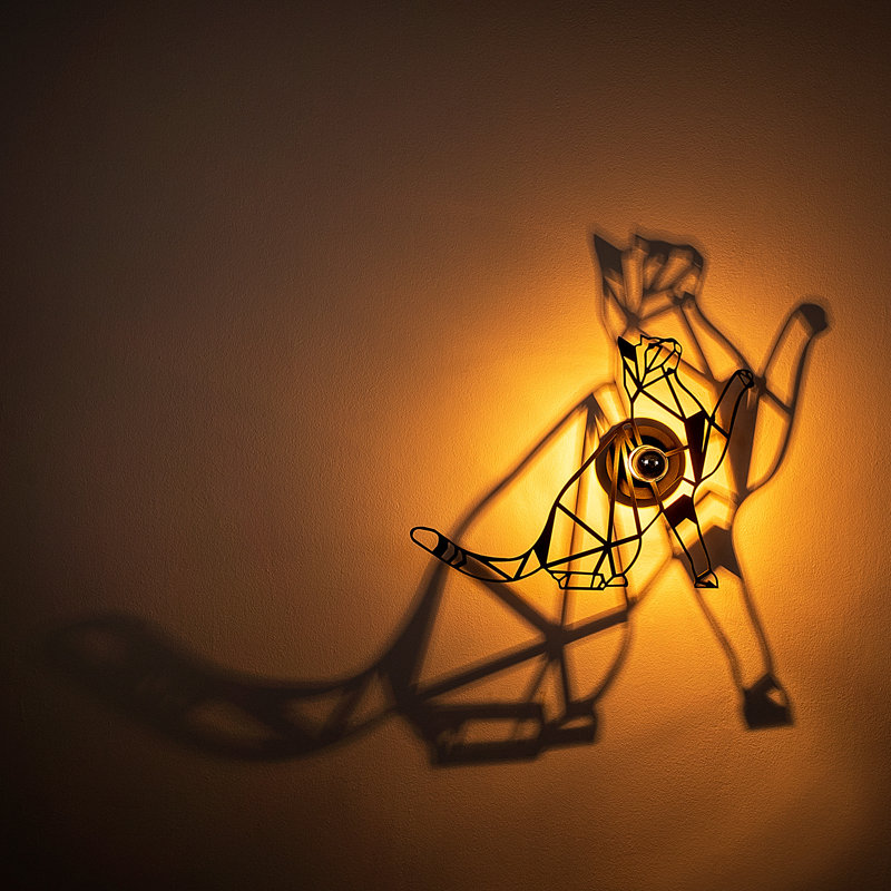 Applique murale encastrée noire 1 lumière Kaisha