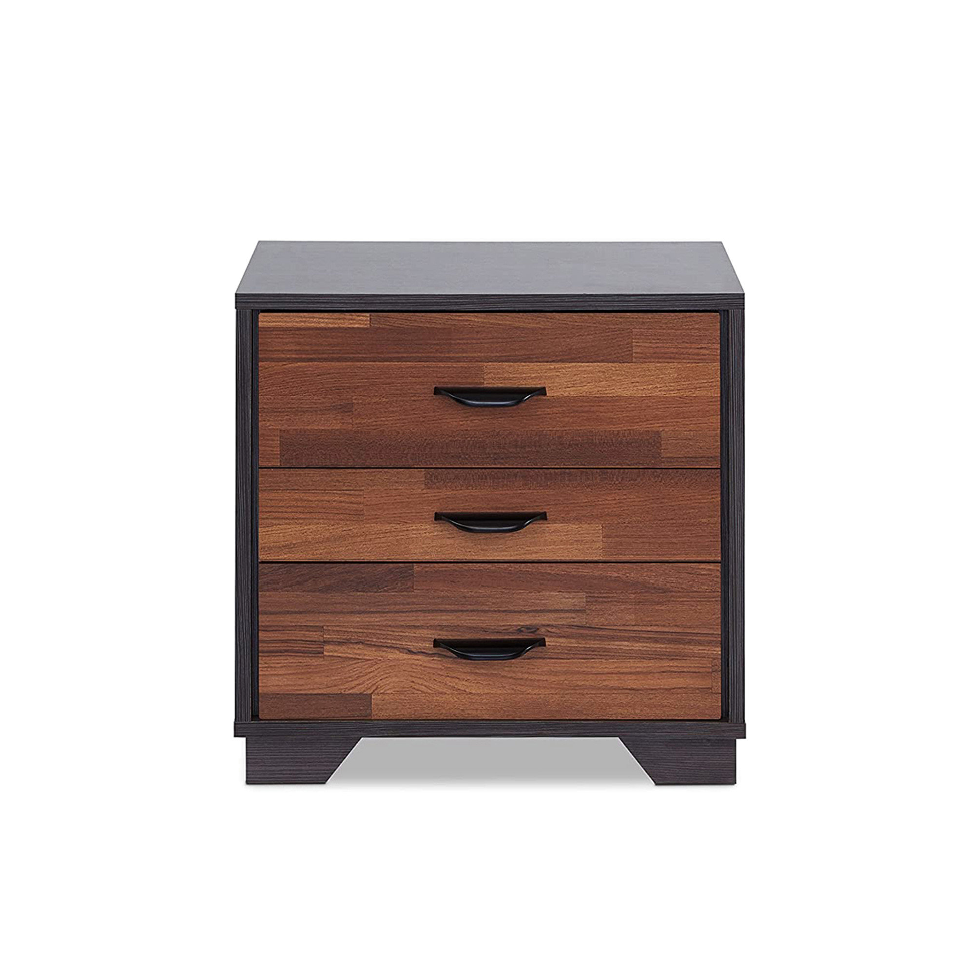 Latitude Run® 3 Nightstand In And Walnut - Transform Your Bedroom ...