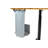 21'' H x 5.13'' W AV Cart