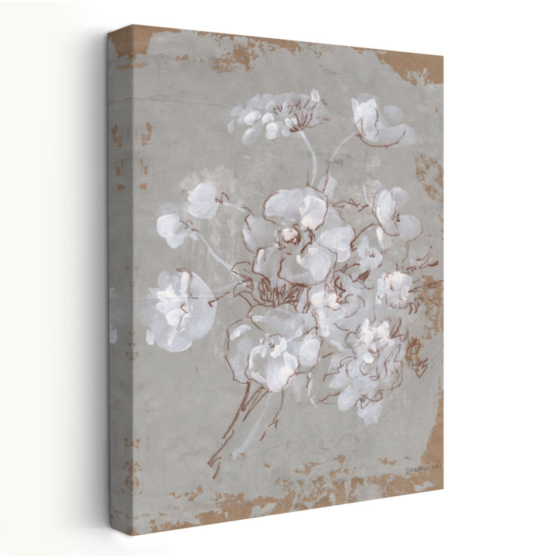 Abstract And Bouquet Delicate Floral I Art, 24" H x 16" W