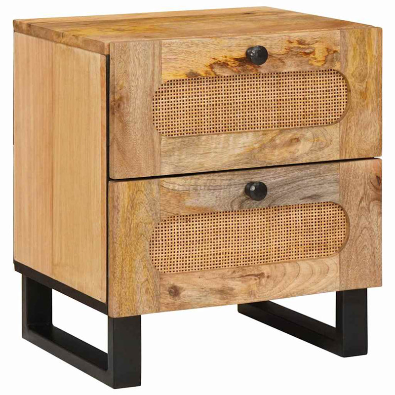 40cm W Solid Wood Bedside Table