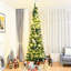 Sapin de Noël artificiel vert élancé-1504124137