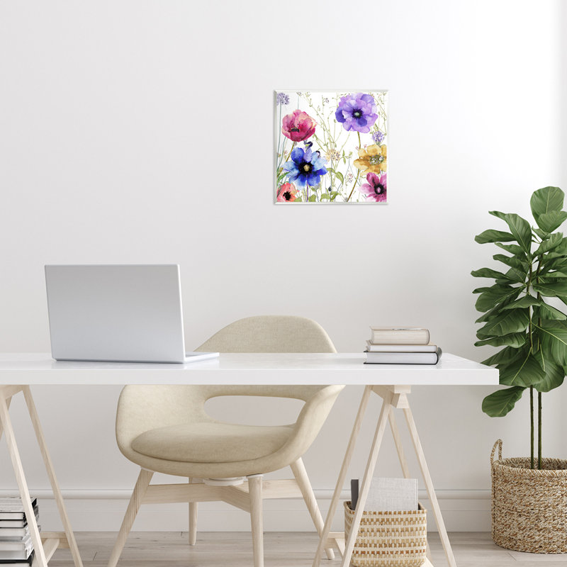 Plaque murale moderne "Spring Garden Flowers", design par Sasha