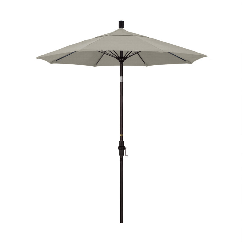 Parasol de marché 7,5 pi Brent, Sunbrella® ‑ lin sésame, Noir, noir, noir, noir