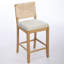 Ensemble de 2 tabourets de bar en rotin de 68,5 cm (27 pouces) de hauteur comptoir avec sièges rembourrés
