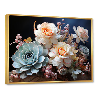 «Succulent Farmhouse Still Life II», reproduction sur toile