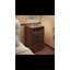 Meuble-lavabo 3 en 1 avec miroir et plateau en verre Uwant-130703299