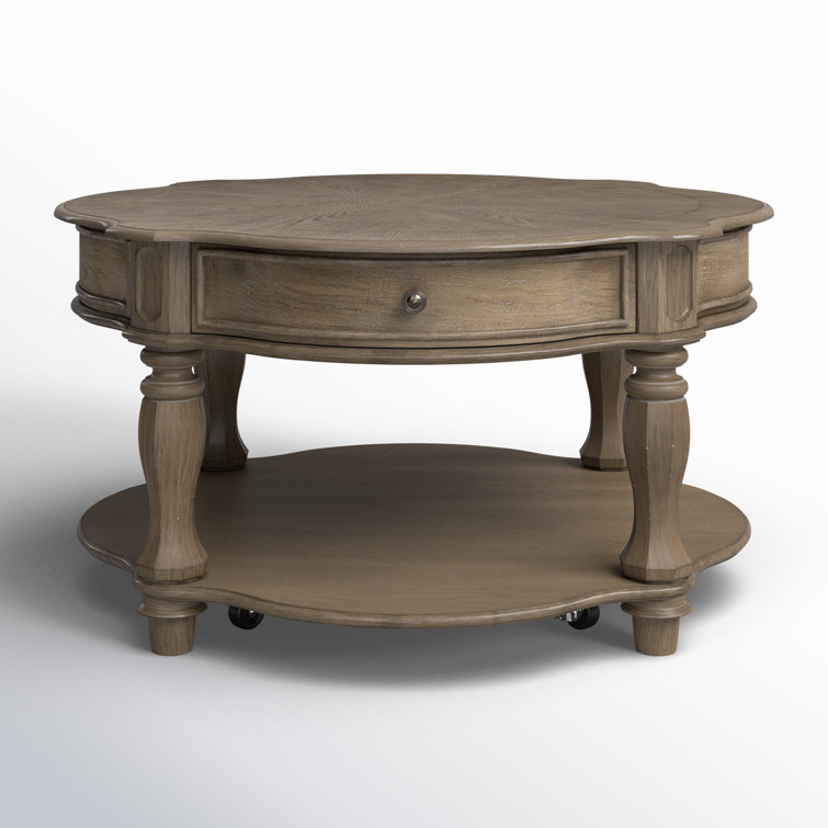 Branca Round Cocktail Table w/ Casters