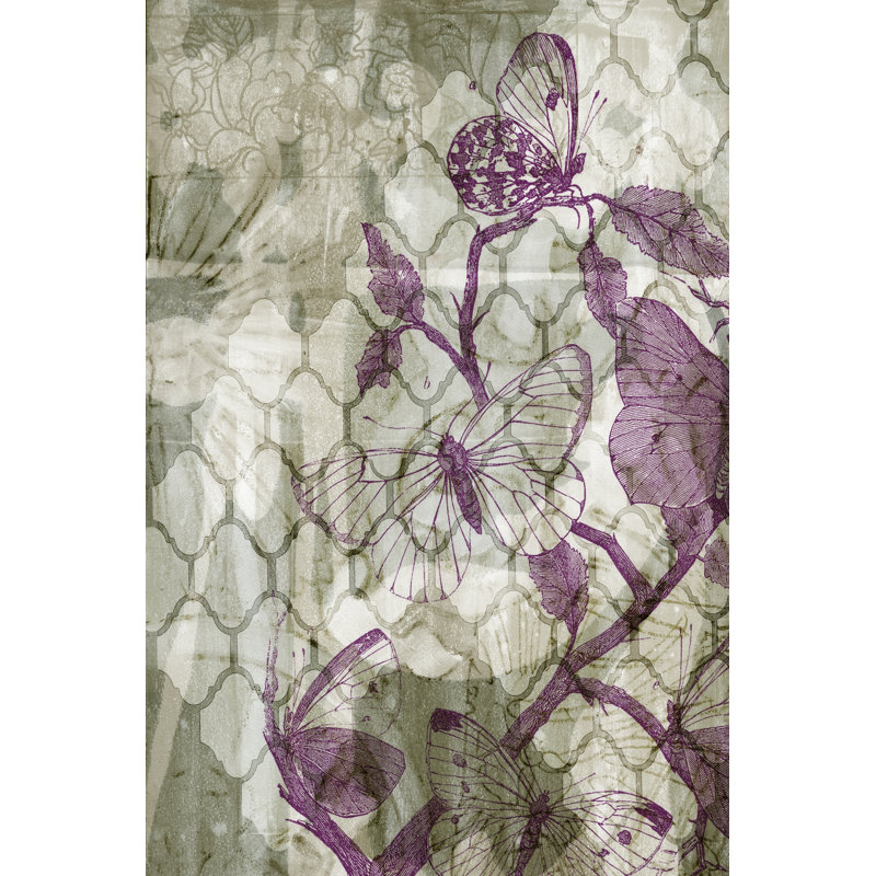 Arabesque Butterflies IV by Jennifer Goldberger - Wrapped Canvas Print, 46cm H x 30cm W