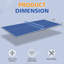Dessus de table de ping-pong de taille moyenne de 8 pi Roomfitter, plateau de tennis de table pliable et portable pour les jeux d'intérieur-113872606