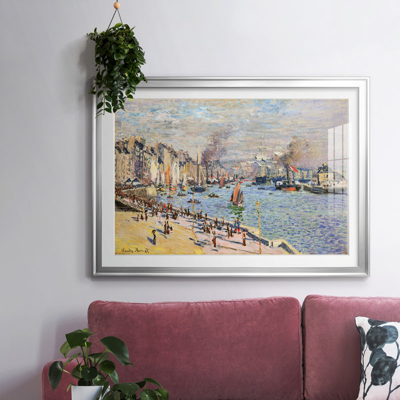 Monet, impression encadrée sur papier par Claude Monet, Argent, H 15 po x l 21 po x P 1,5 po