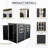 4X8ft Outdoor Storage Shed With Floor Resin Shed With Two-Window, Waterproof ,Lockable Doors For Patio,Yard,Lawn-128534358-128534360