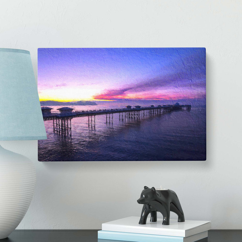 Pier In Llandudno Wales - Wrapped Canvas Painting, 50.8 cm H x 76.2 cm W