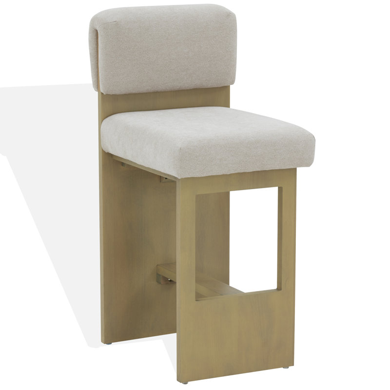 Tabouret de comptoir moderne Gerrelt, Tabouret de comptoir avec siège d'une hauteur de 