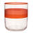 Two-Tone Drinking Glasses With Colored Rim And Stripes