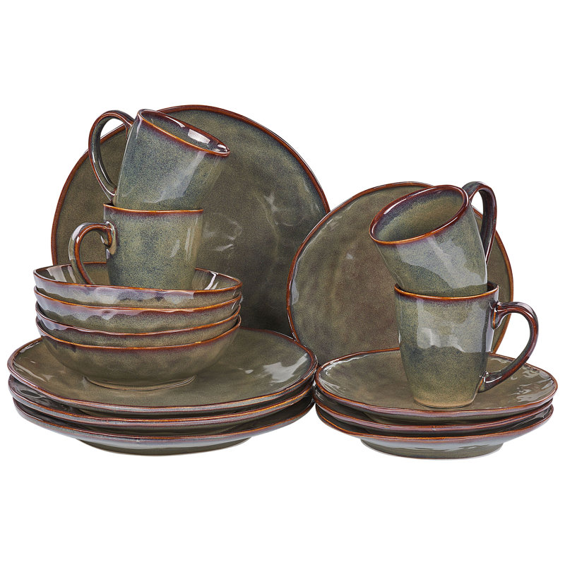 Brunna Piece Handmade Stoneware Dinnerware Set - Service for 4
