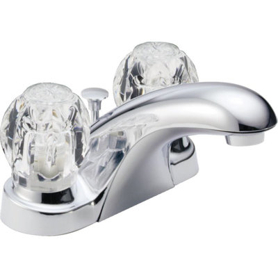 Foundations Centerset Bathroom Faucet with Double Knob Handles