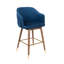 Tabouret de bar en velours 28 po Grieteke-1460992097