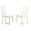 Ensemble de salle à manger 5 pièces comprenant une table ovale avec rallonge papillon et 4 chaises, 101,6 x 193,3 cm, blanc lin-1045597256
