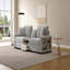 Canapé modulaire rembourré 95,7 po avec accoudoirs de rangement et console centrale pour salon Modern-354188354