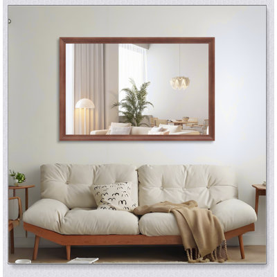 Très grand miroir de salle de bain rectangulaire moderne avec cadre en aluminium, fixation murale polyvalente pour une réflexion claire et un décor élégant