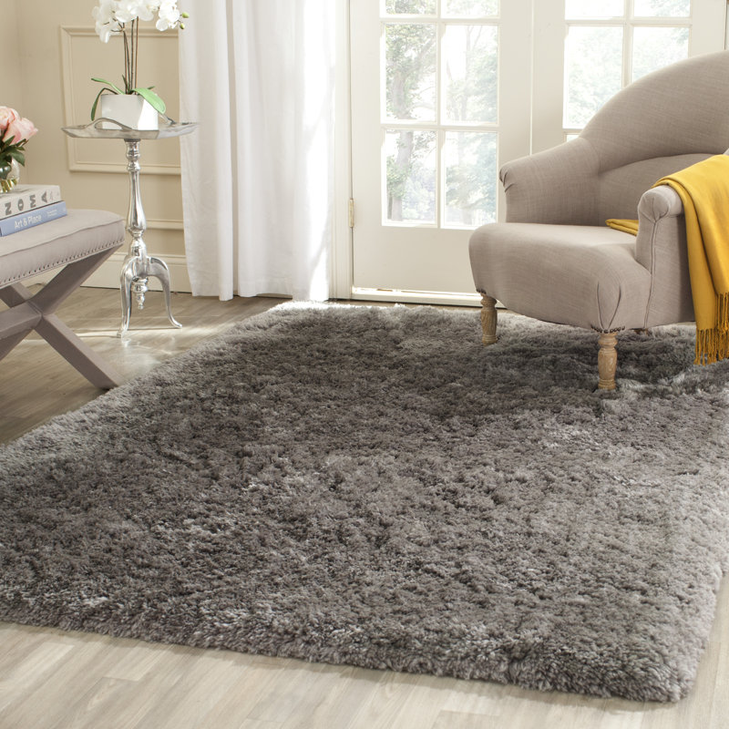 Driver Solid Colour Hand Woven Area Rug, Rectangle 122 x 183 cm